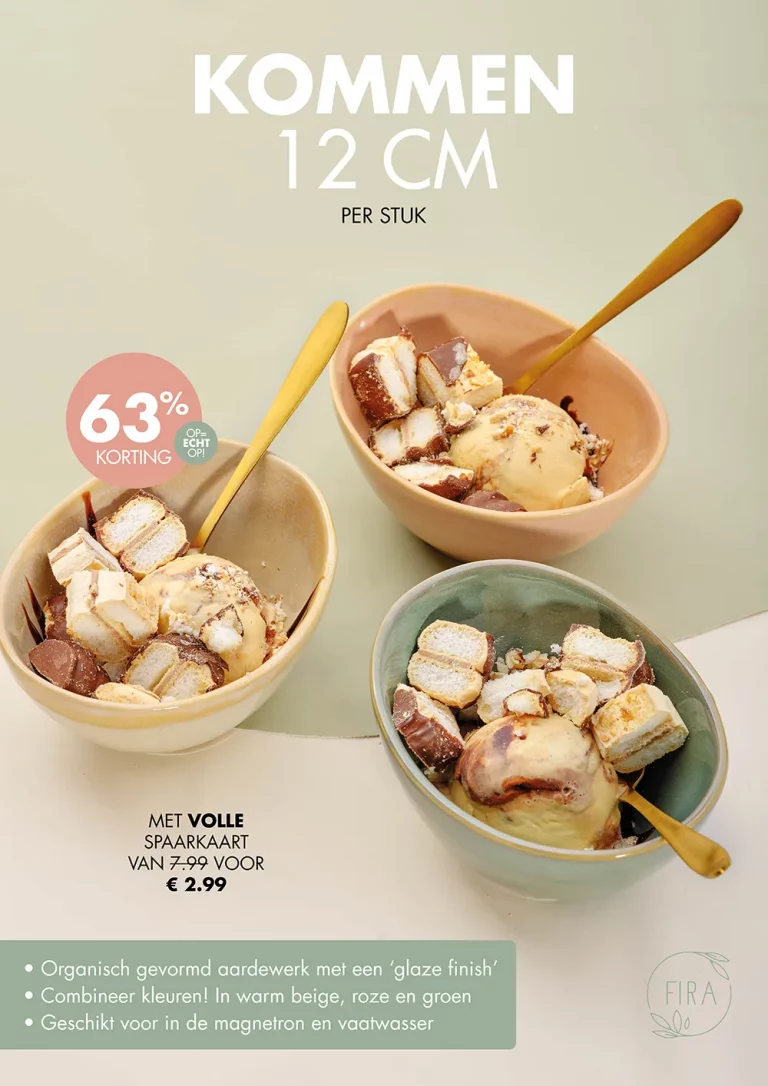 FIRA servies kom 12 cm - diverse kleuren